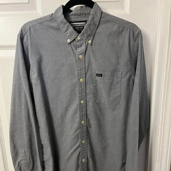 Men’s RVCA Button down Shirt Size Medium - Picture 1 of 7